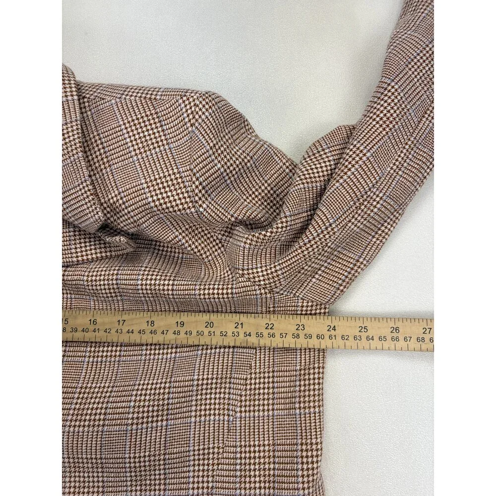 We The‎ Free Men's Plaid Tailored Blazer Sport Coat Large